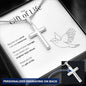 Organ Donor Gift Of Life Personalized Cross Necklace