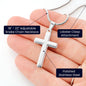 Organ Donor Gift Of Life Personalized Cross Necklace