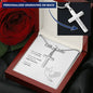 Organ Donor Gift Of Life Personalized Cross Necklace