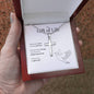 Organ Donor Gift Of Life Personalized Cross Necklace