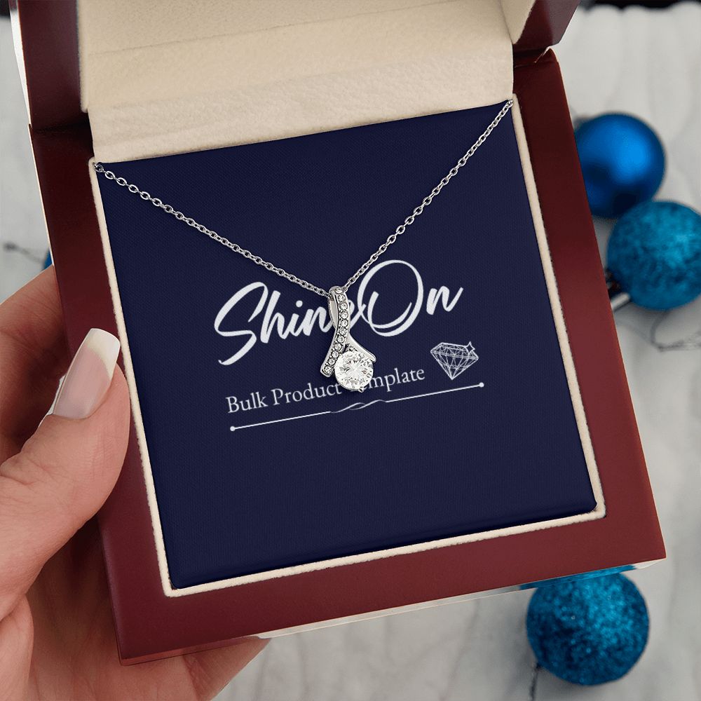 Personalized Ribbon Pendant Necklace