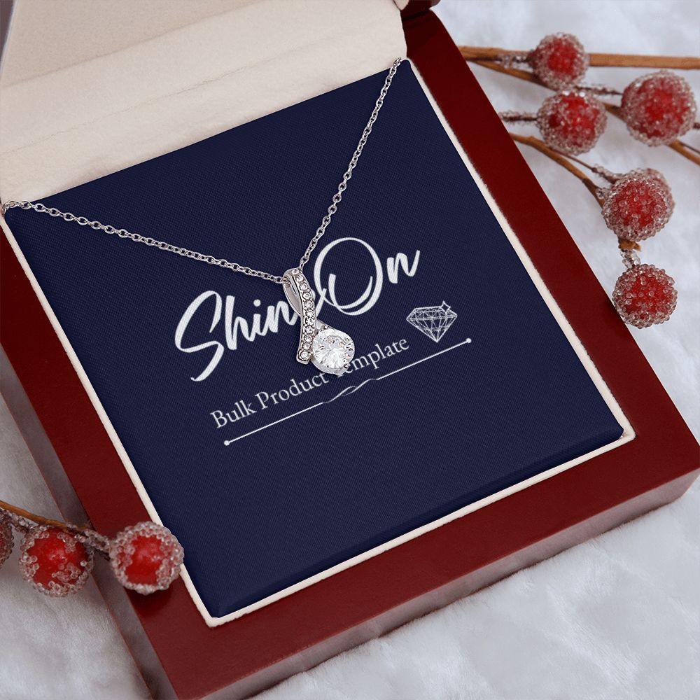 Personalized Ribbon Pendant Necklace