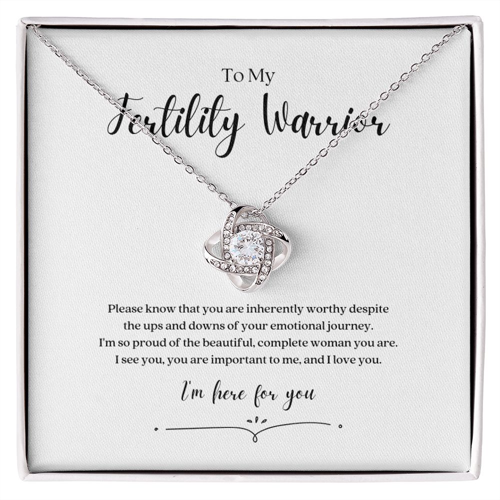 Fertility Warrior Knot Necklace