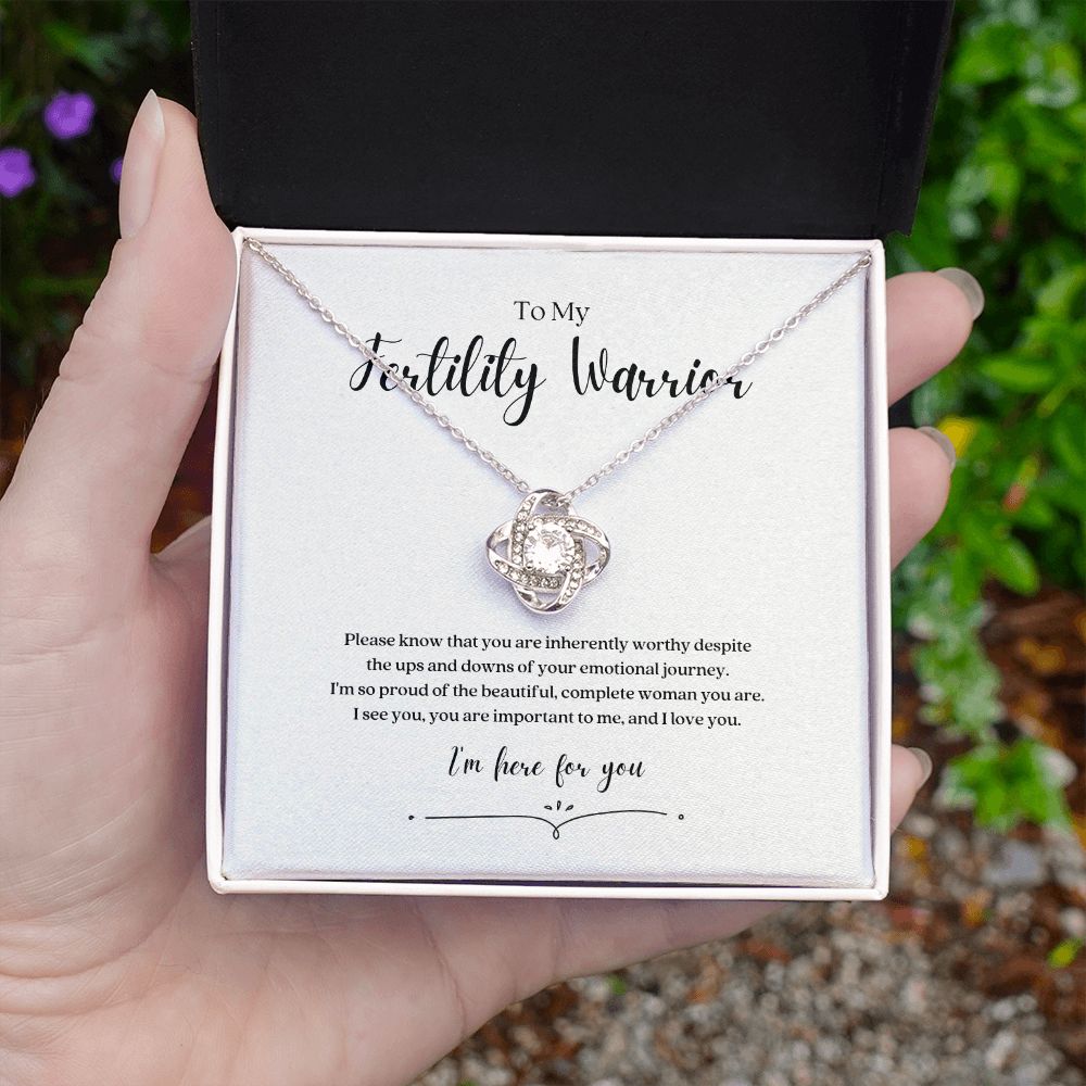 Fertility Warrior Knot Necklace