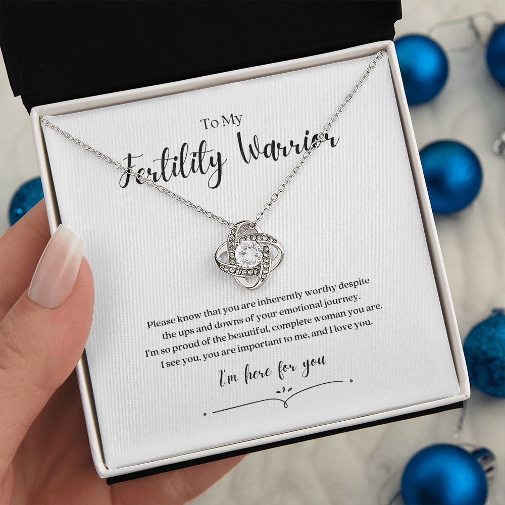 Fertility Warrior Knot Necklace