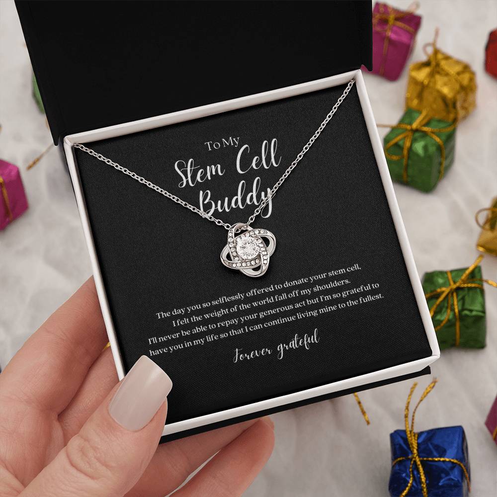 Stem Cell Buddy 'Forever Grateful' Knot Necklace