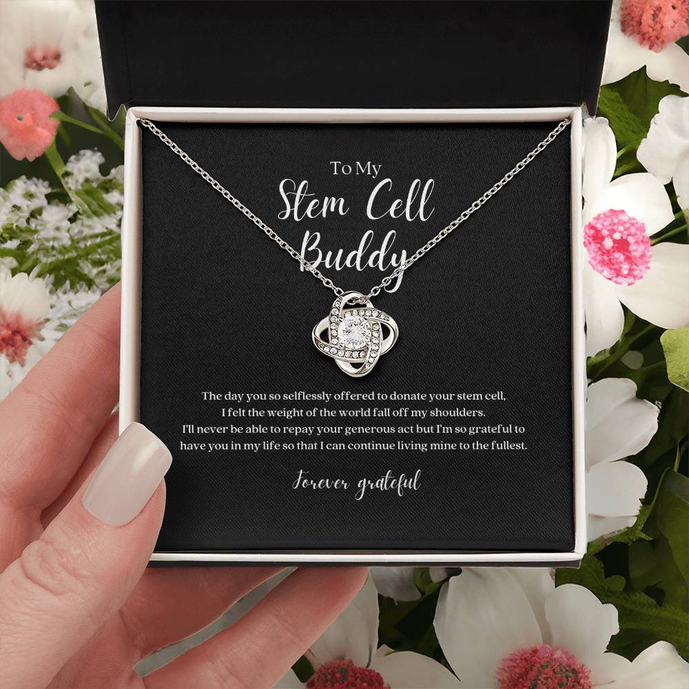Stem Cell Buddy 'Forever Grateful' Knot Necklace