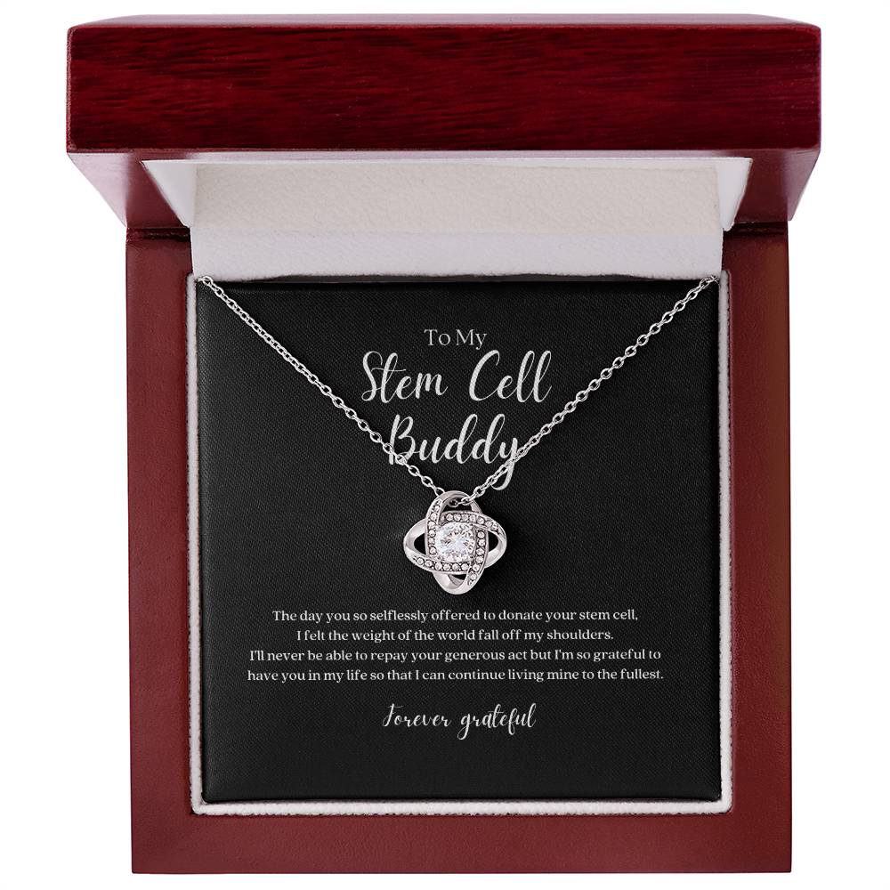 Stem Cell Buddy 'Forever Grateful' Knot Necklace
