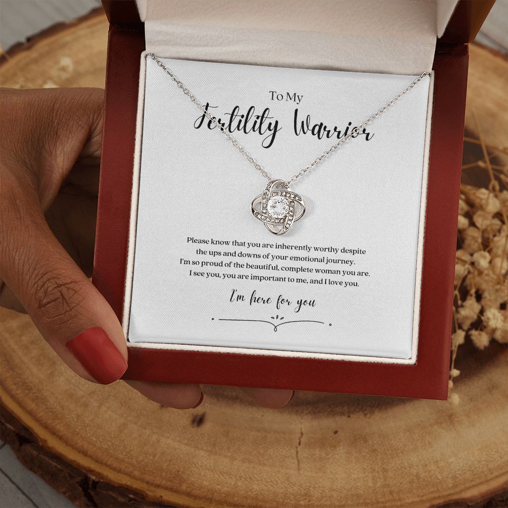 Fertility Warrior Knot Necklace