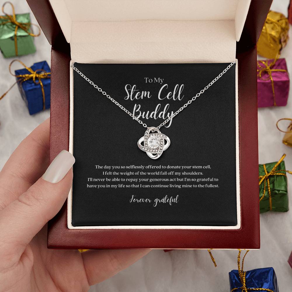 Stem Cell Buddy 'Forever Grateful' Knot Necklace