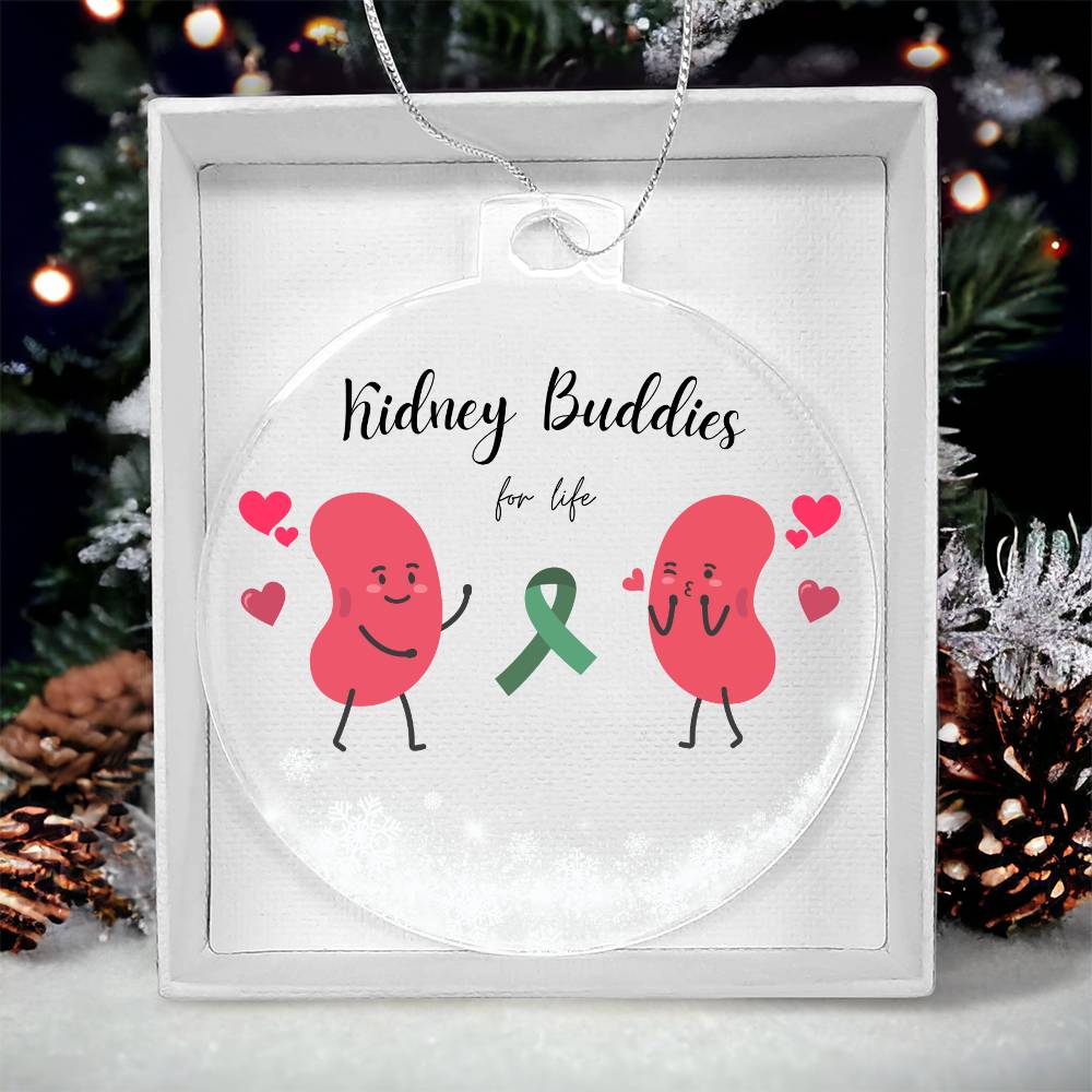 Kidney Buddies Acrylic Holiday Ornament