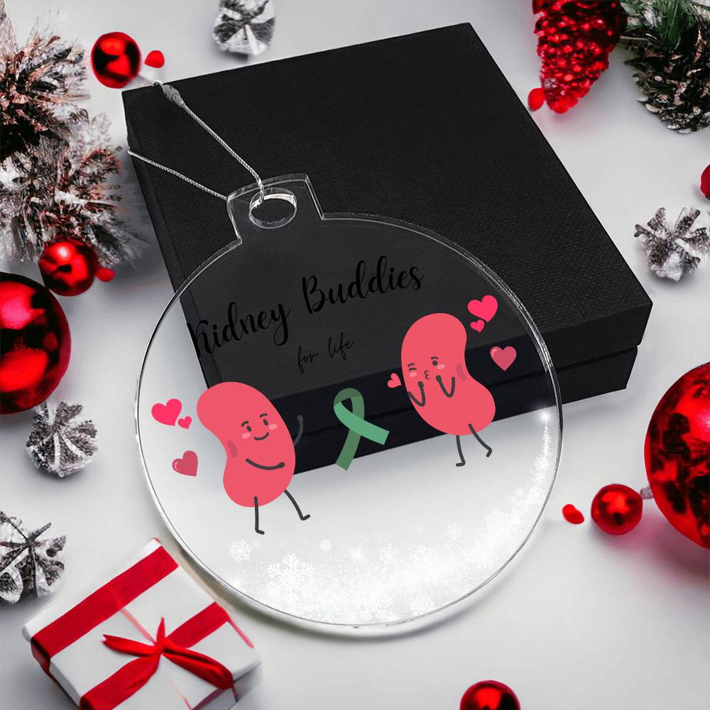 Kidney Buddies Acrylic Holiday Ornament