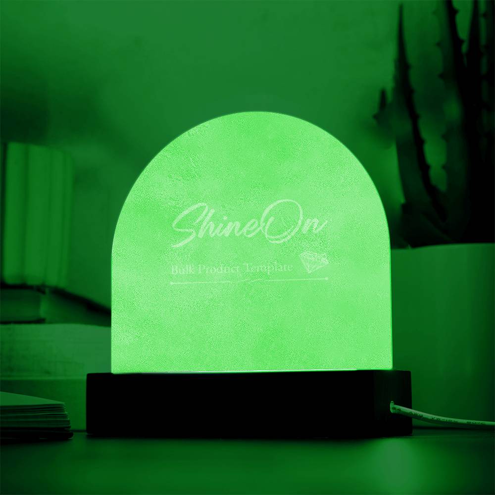 Engraved Acrylic Arch Template