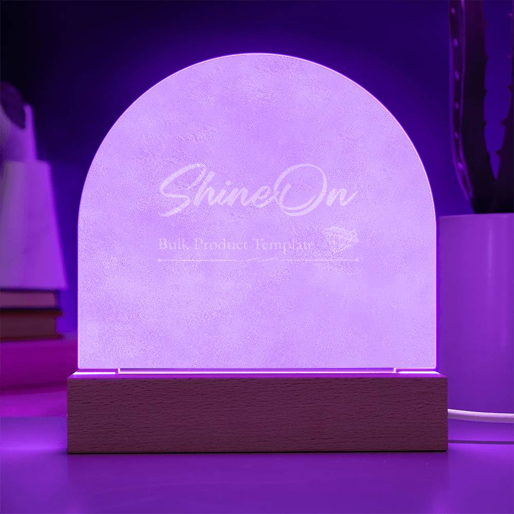 Engraved Acrylic Arch Template