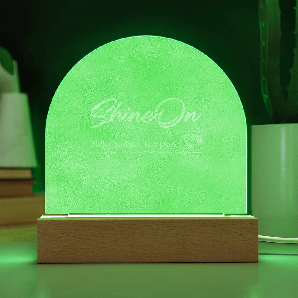 Engraved Acrylic Arch Template