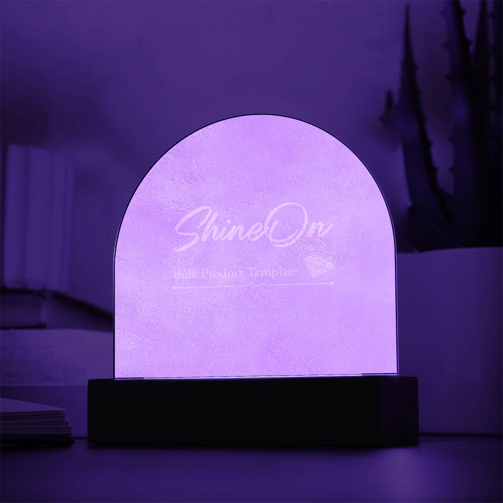 Engraved Acrylic Arch Template