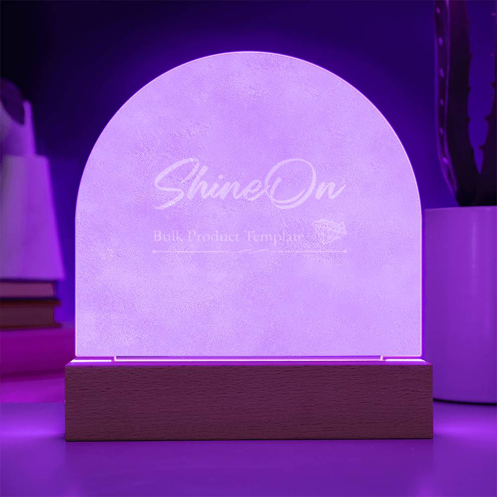 Engraved Acrylic Arch Template