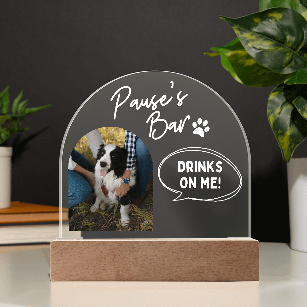 Custom Pet Acrylic Bar Sign