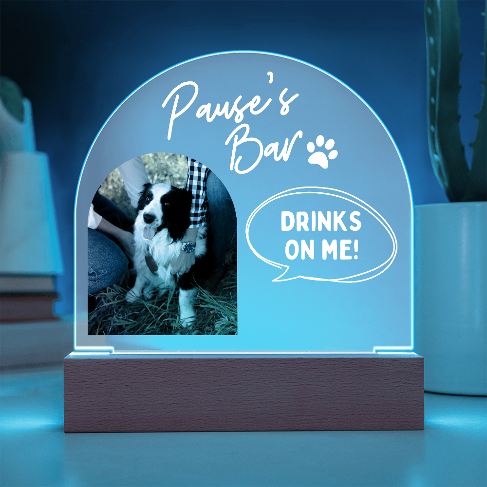 Custom Pet Acrylic Bar Sign