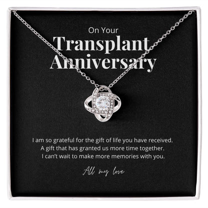 Transplant Anniversary Recipient Gift Pendant Necklace
