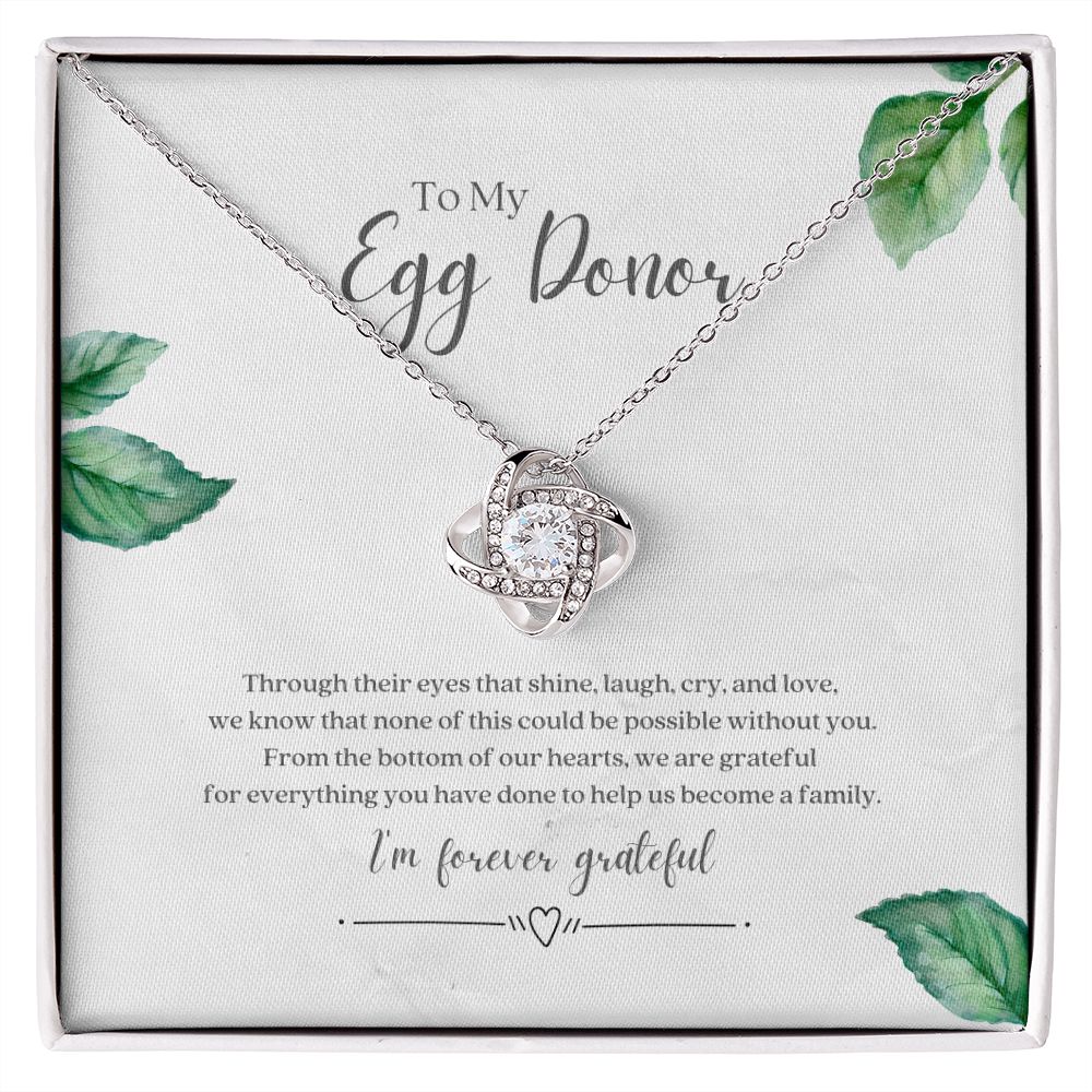 Egg Donor Fertility Necklace Gratitude Gift