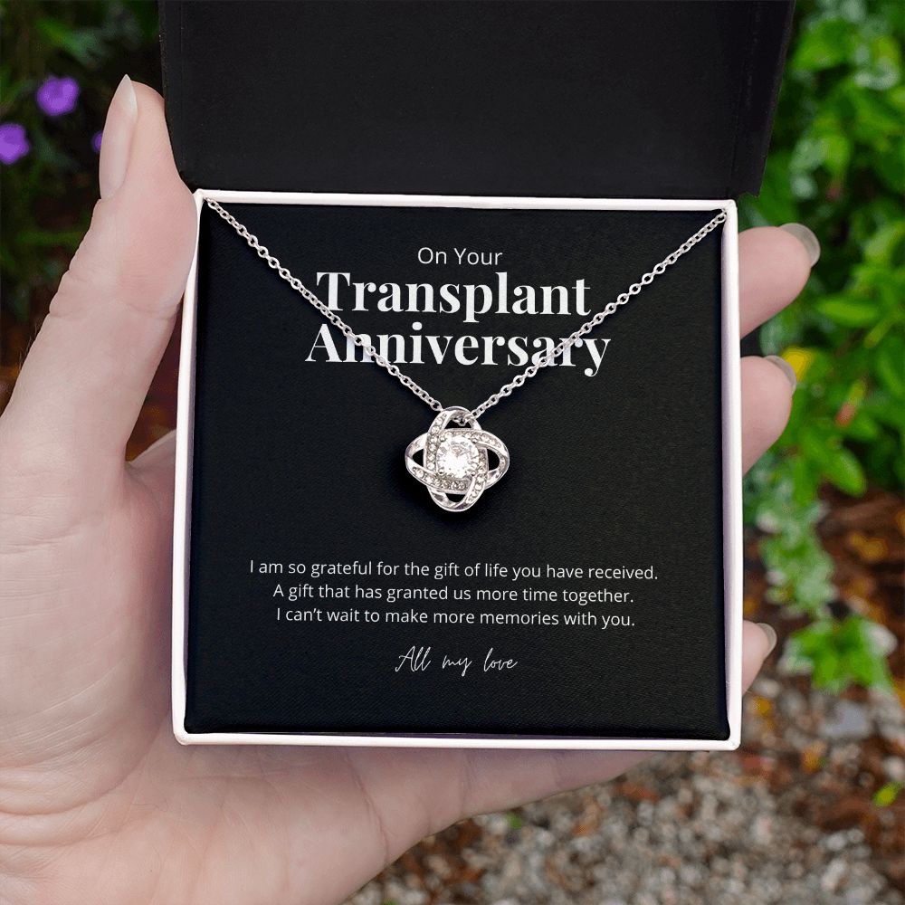 Transplant Anniversary Recipient Gift Pendant Necklace