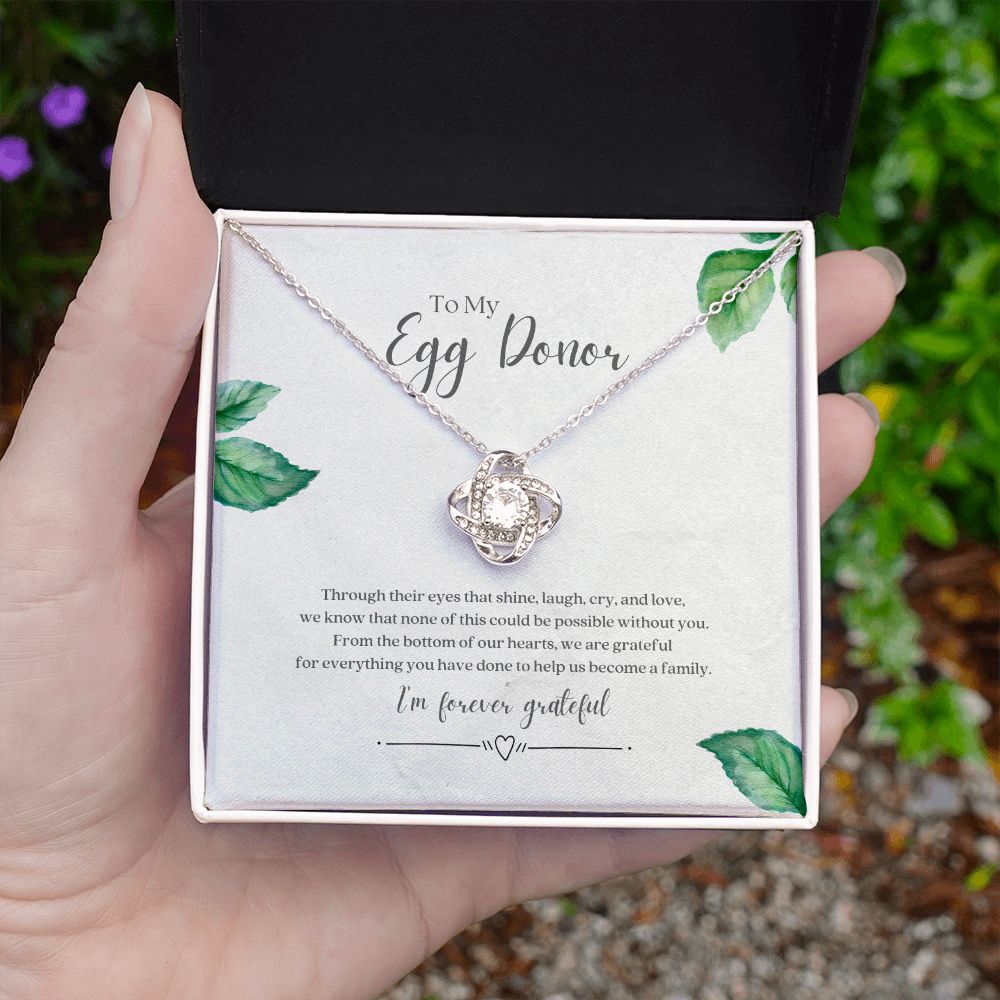 Egg Donor Fertility Necklace Gratitude Gift