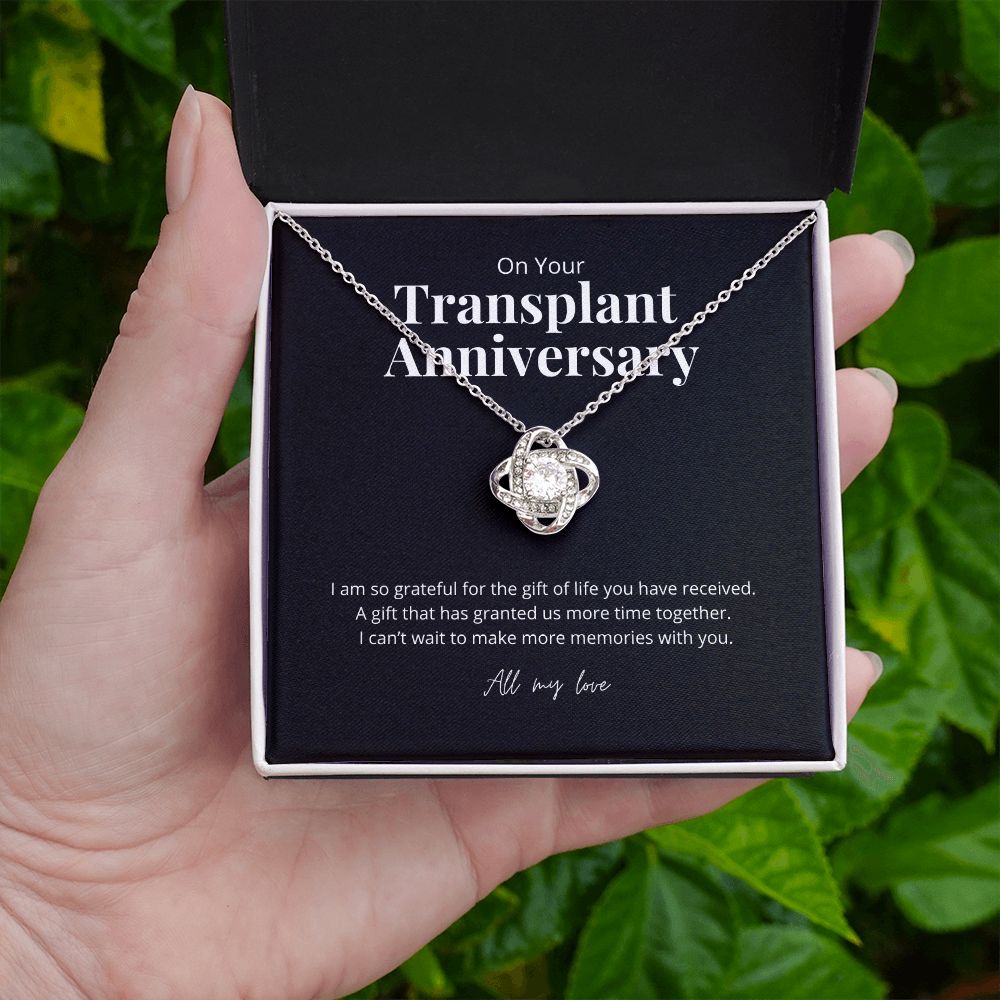 Transplant Anniversary Recipient Gift Pendant Necklace