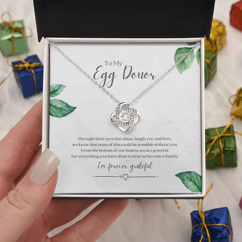 Egg Donor Fertility Necklace Gratitude Gift