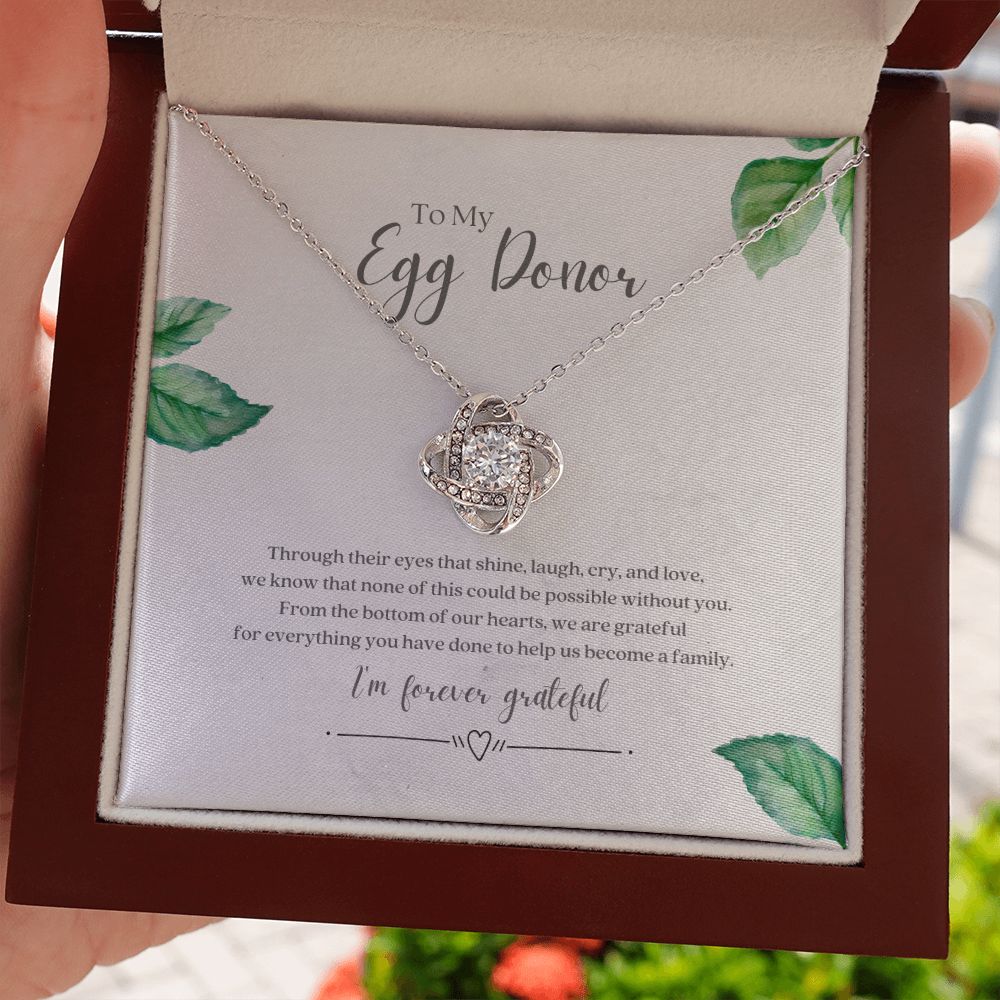 Egg Donor Fertility Necklace Gratitude Gift