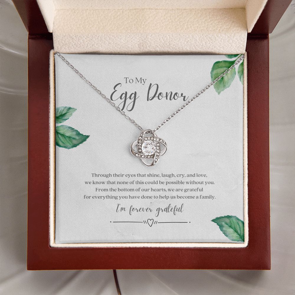 Egg Donor Fertility Necklace Gratitude Gift