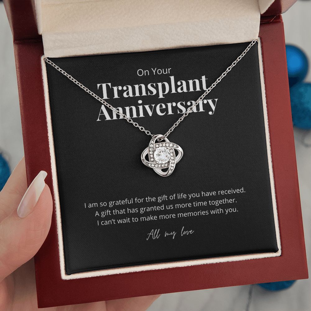 Transplant Anniversary Recipient Gift Pendant Necklace