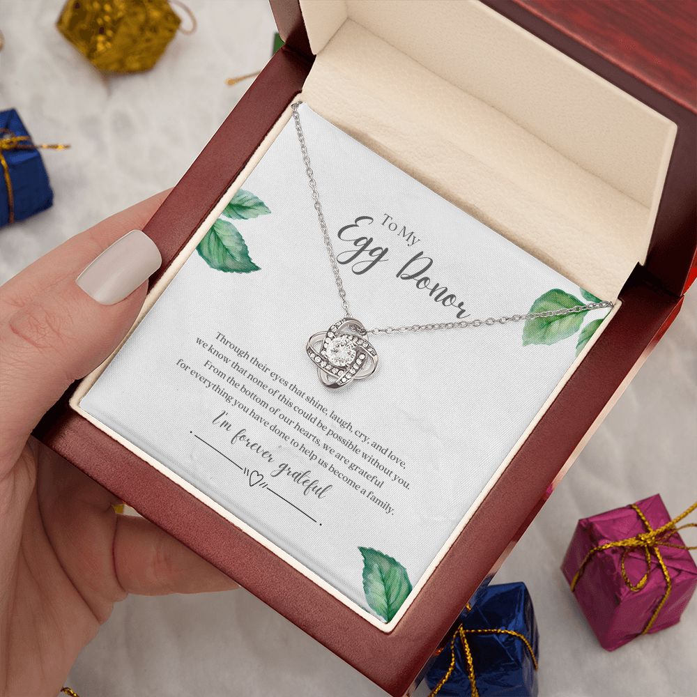 Egg Donor Fertility Necklace Gratitude Gift