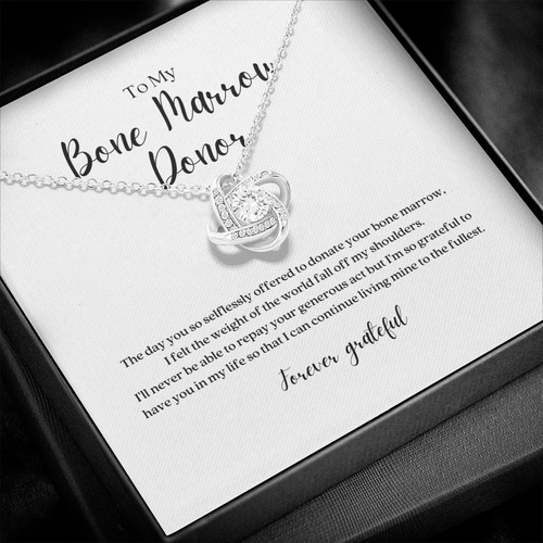 ShineOn Fulfillment Jewelry Standard Box Bone Marrow Donor Gratitude Pendant Necklace