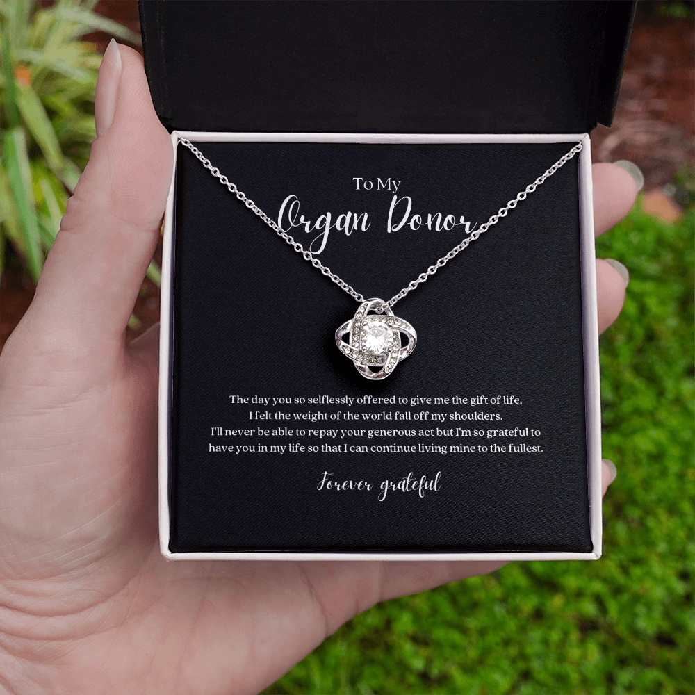 ShineOn Fulfillment Jewelry 'Forever Grateful' Organ Donor Pendant Necklace