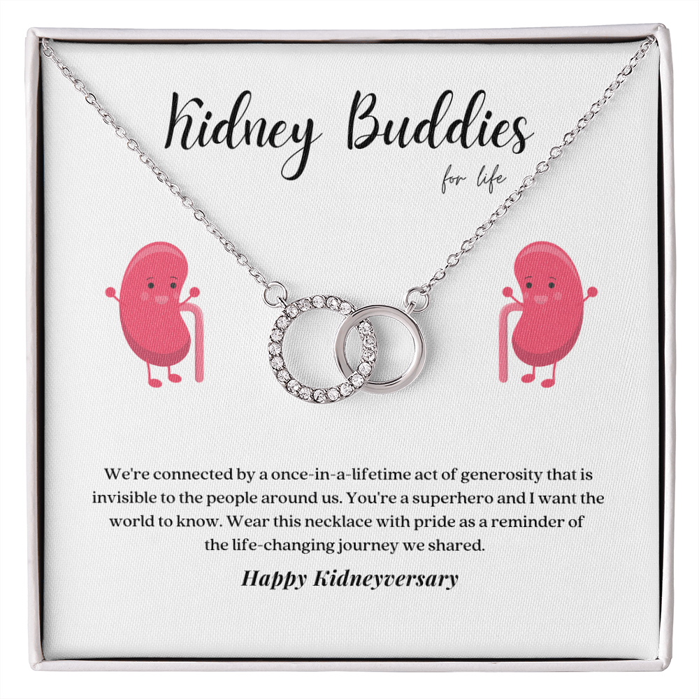 ShineOn Fulfillment Jewelry Standard Box Kidney Transplant Anniversary 'Kidneyversary' Necklace