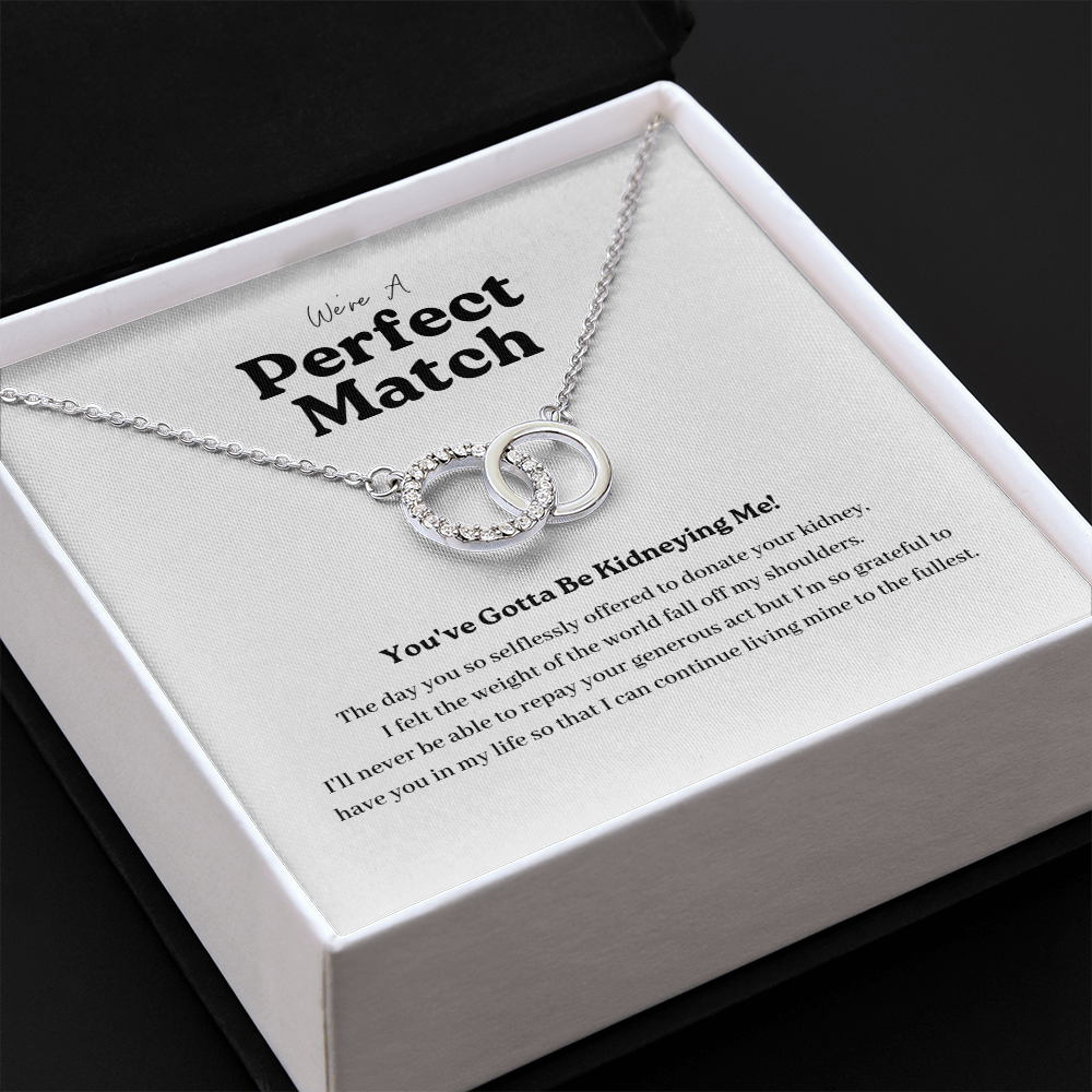 ShineOn Fulfillment Jewelry Kidney Transplant Perfect Match Necklace
