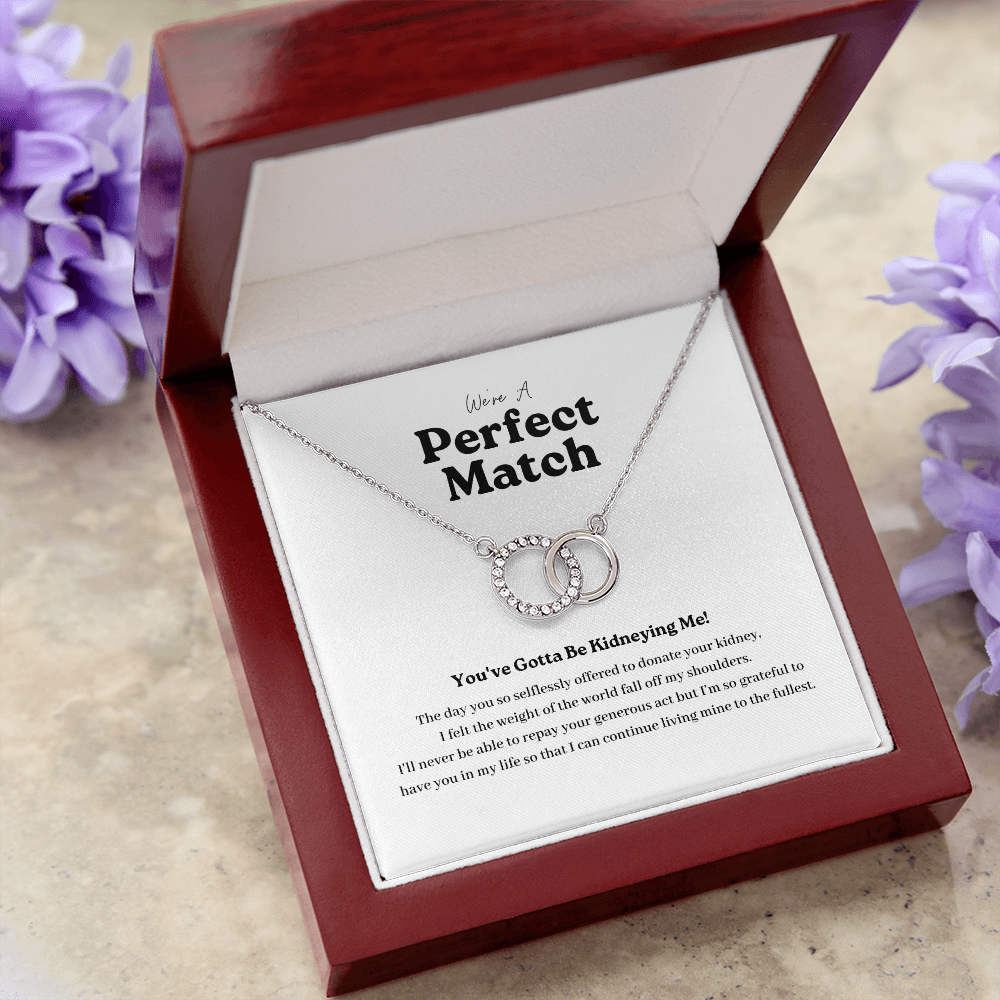 ShineOn Fulfillment Jewelry Kidney Transplant Perfect Match Necklace