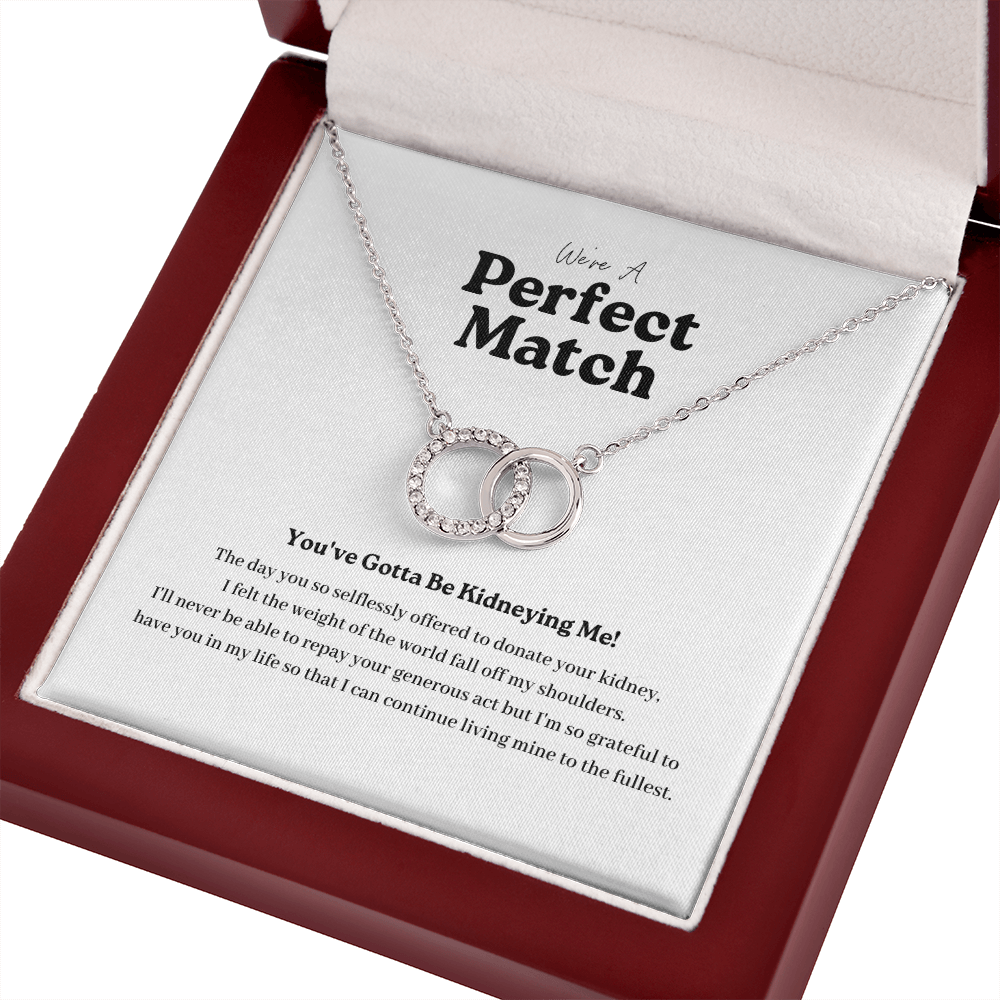 ShineOn Fulfillment Jewelry Kidney Transplant Perfect Match Necklace