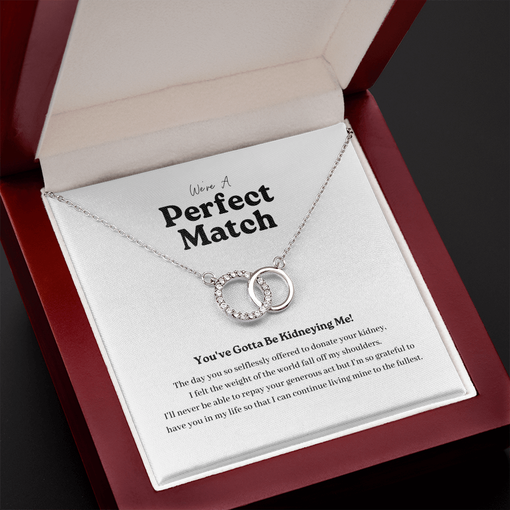 ShineOn Fulfillment Jewelry Kidney Transplant Perfect Match Necklace