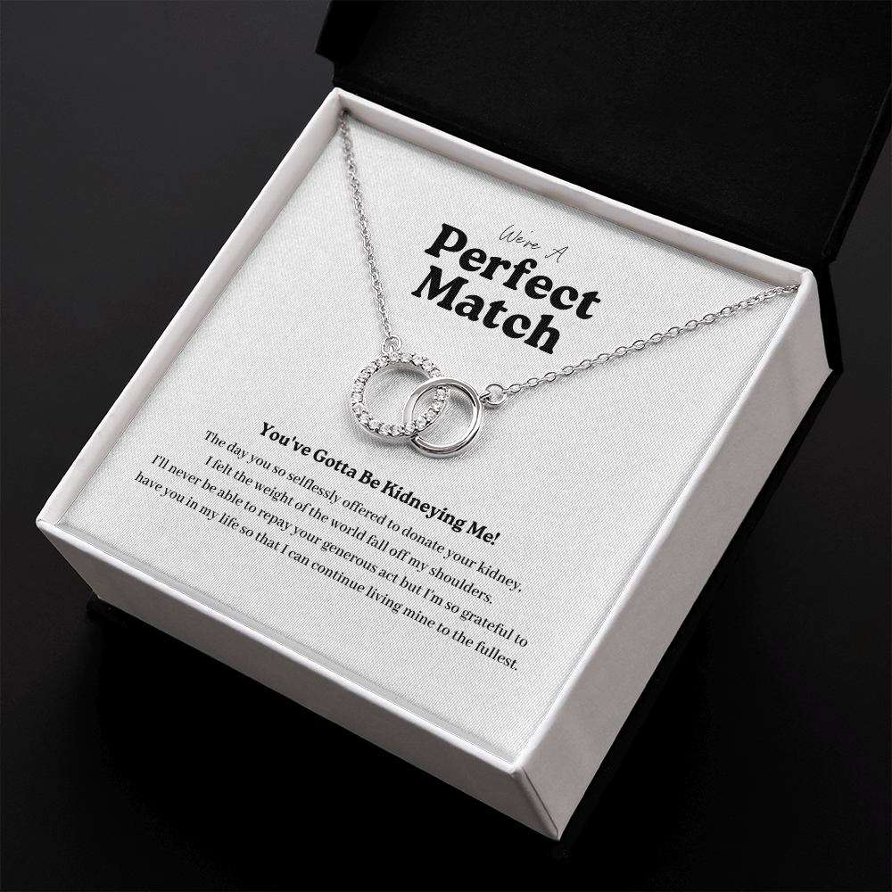 ShineOn Fulfillment Jewelry Kidney Transplant Perfect Match Necklace