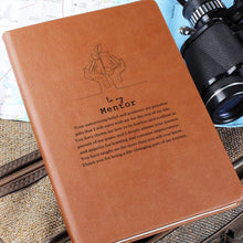 Load image into Gallery viewer, To My Mentor Leather Journal
