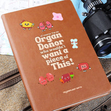 Load image into Gallery viewer, Organ Donor Leather Journal Notebook
