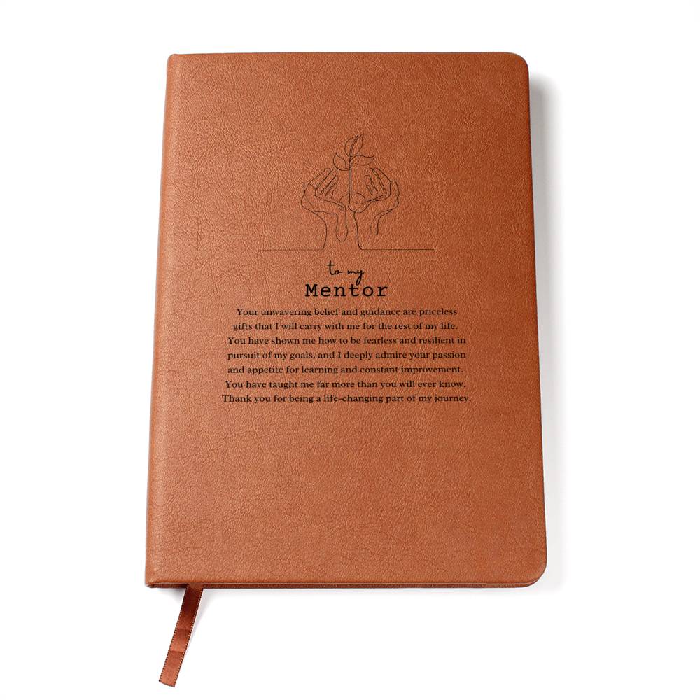 To My Mentor Leather Journal