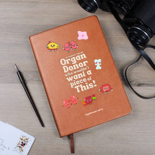 Load image into Gallery viewer, Organ Donor Leather Journal Notebook
