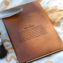 Load image into Gallery viewer, To My Mentor Leather Journal
