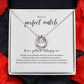 Lucky In Life Perfect Match Kidney Donor Pendant Necklace