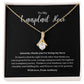 Transplant Hero Personalized Ribbon Pendant Necklace