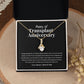 Transplant Anniversary Personalized Ribbon Pendant Necklace
