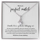 Kidney Donor Perfect Match Personalized Ribbon Pendant Necklace